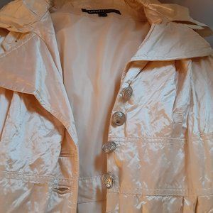 Laundry by Design Crinkle Raincoat Beige color Size XL